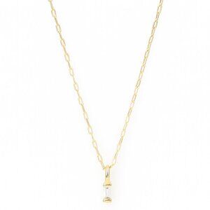 NWT > Kendra Scott Phoebe Short Pendant Necklace — Gold + White CZ • Adjustable